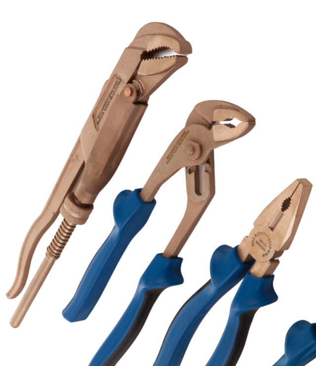 Ampco Safety Tools W-212 Bronze Pipe Wrench, Non-Sparking, Non-Magnetic,  Corrosion Resistant, 14 OAL